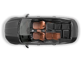 60:40 split rear-seat backrests